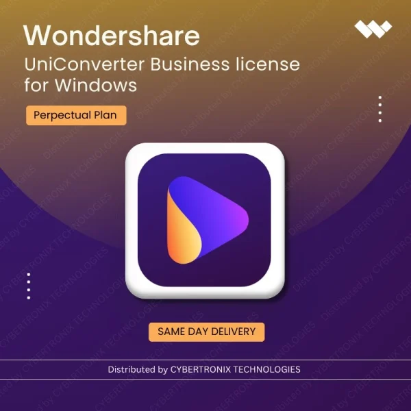 Wondershare UniConverter Business License for Windows Perpetual Plan| Digital License | Same Day Delivery