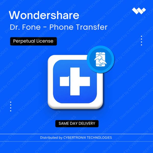 Wondershare Dr.Fone - Phone Transfer Perpetual License | Digital License | Same Day Delivery