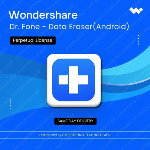 Wondershare Dr.Fone - Data Eraser (Android) Perpetual License | Digital License | Same Day Delivery