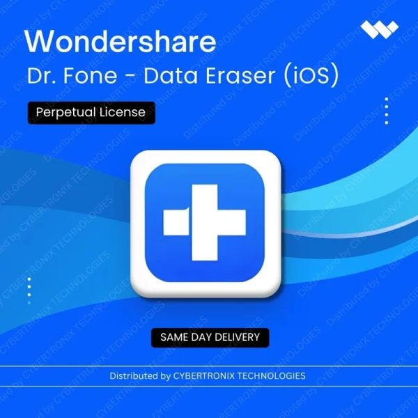 Wondershare Dr.Fone - Data Eraser (iOS) Perpetual License | Digital License | Same Day Delivery