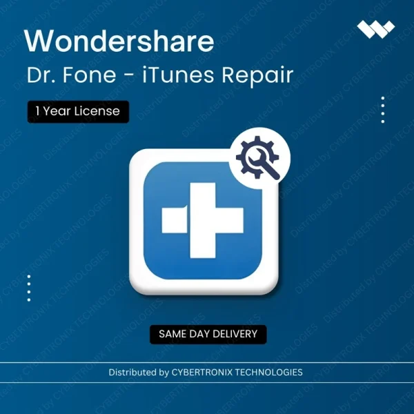 Wondershare  Dr.Fone - iTunes Repair 1 Year License | Digital License | Same Day Delivery