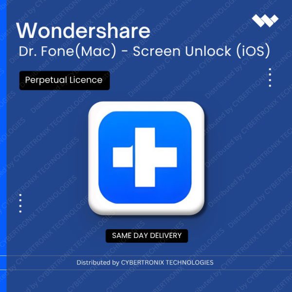Wondershare Dr.Fone (Mac) - Screen Unlock (iOS) Perpetual License | Digital License | Same Day Delivery