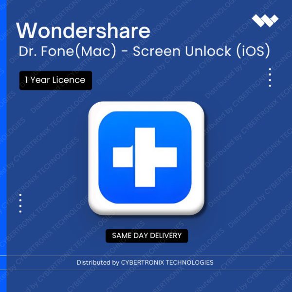 Wondershare Dr.Fone (Mac) - Screen Unlock (iOS) 1 Year License | Digital License | Same Day Delivery