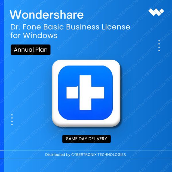 Wondershare Dr.Fone Basic for Windows Business Annual Plan| Digital License | Same Day Delivery